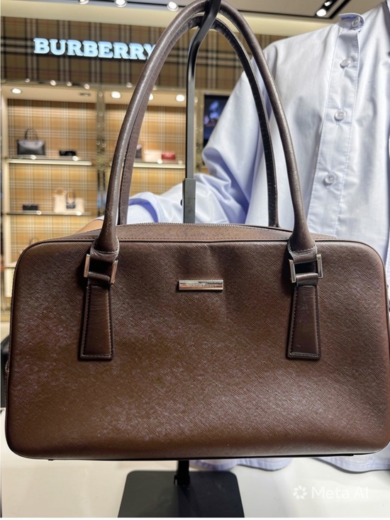 Burberry Handbags - ❌ SOLD Burberry Structured Satchel Handbag